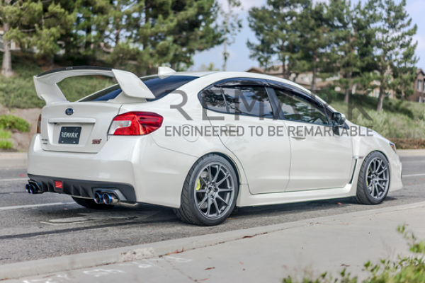 Remark Axleback Muffler Delete Set – Subaru WRX/STI VA (Double Wall Burnt Tips) - Image 2